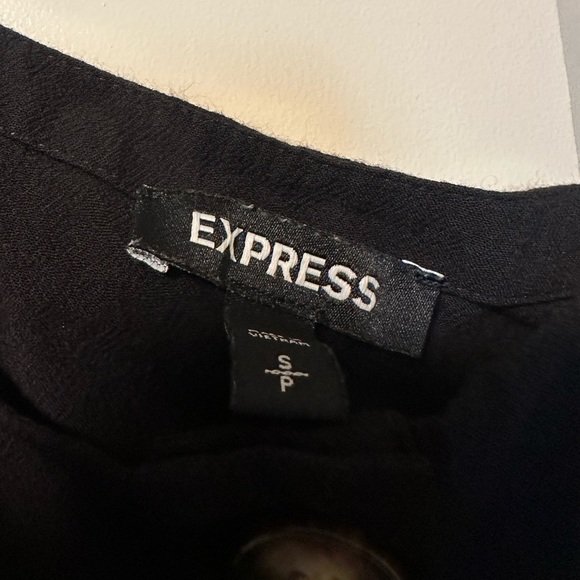 Express Black Size Small Button-Up Dress (Like New!) - Picture 4 of 5